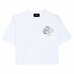 The Kooples T-shirt Con Stampa - White, Donna -Vendite The Kooples 7d3c0fd6fc7145bfa9c9d44af69cd607