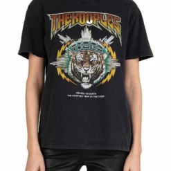 The Kooples ROCK-STYLE - T-shirt Con Stampa - Black, Donna