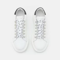 The Kooples BASKET A LACETS MOUCHETTES - Sneakers Basse - White/black, Donna -Vendite The Kooples 80c05f640e664c648a04b3e6522b8549