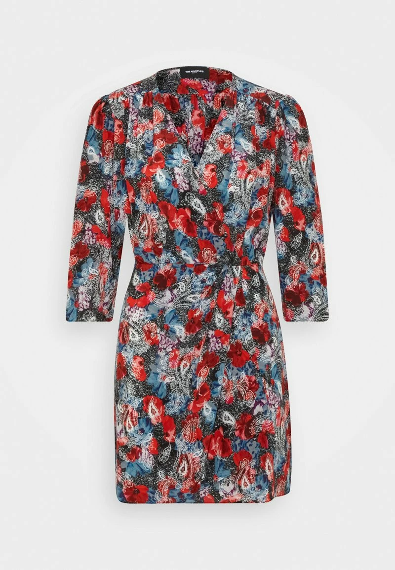 The Kooples ROBE COURTE DRAPEEEN IMPRIME FLOWERS - Vestito Elegante - Red, Donna 4 The Kooples ROBE COURTE DRAPEEEN IMPRIME FLOWERS - Vestito Elegante - Red, Donna - immagine 2