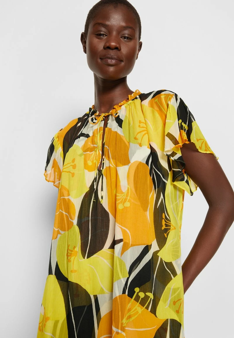 The Kooples ROBE LONGUE MANCHES COURTESEN IMPRIME HIBISCUS - Vestito Elegante - Yellow, Donna 8 The Kooples ROBE LONGUE MANCHES COURTESEN IMPRIME HIBISCUS - Vestito Elegante - Yellow, Donna - immagine 6