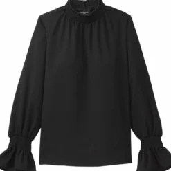 The Kooples Maglietta A Manica Lunga - Black, Donna