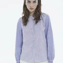 The Kooples Camicetta - Blue White, Donna