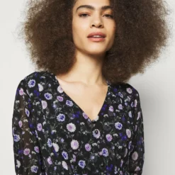 The Kooples DRESS - Vestito Estivo - Black/purple, Donna -Vendite The Kooples 8745ac2d0907448cae94c376e2cc038a