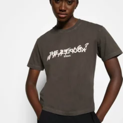 The Kooples MANCHES COURTES WHAT IS - T-shirt Con Stampa - Grey, Donna -Vendite The Kooples 8863ae077f1247d08174006468763f55