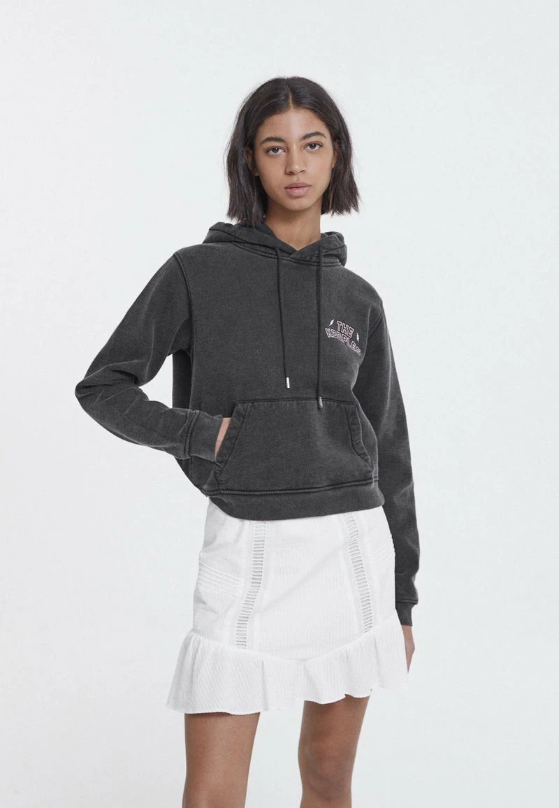 The Kooples Felpa Con Cappuccio - Black Washed, Donna 3 The Kooples Felpa Con Cappuccio - Black Washed, Donna