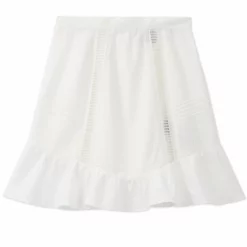The Kooples Donna COURTE BRODERIE ANGLAISE - Gonna A Campana - Off White -Vendite The Kooples 8a95d162c8ea4b31a4c921da07feab55
