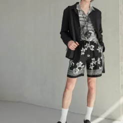 The Kooples Uomo Shorts - Black/white