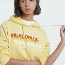 The Kooples Donna SWEAT - Felpa Con Cappuccio - Yellow -Vendite The Kooples 8eb712652f964b1387fc2a6edc3f8b0b