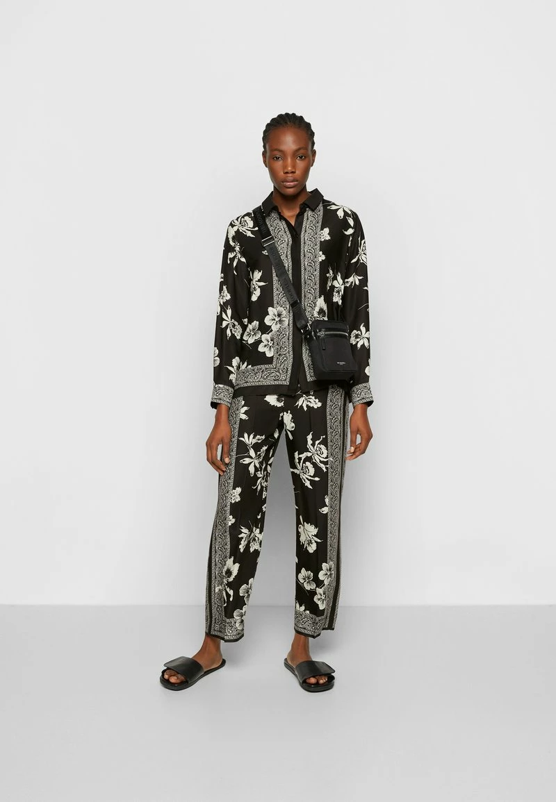 The Kooples CHEMISE IMPRIMEE MANCHES LONGUES - Camicia - Black/white, Donna 4 The Kooples CHEMISE IMPRIMEE MANCHES LONGUES - Camicia - Black/white, Donna - immagine 2