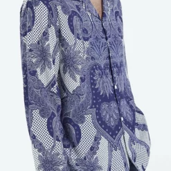 The Kooples À COL REQUIN - Camicia - Blue, Uomo