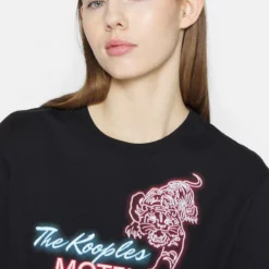 The Kooples MANCHES COURTES NEON - T-shirt Con Stampa - Black, Donna -Vendite The Kooples 91fbcc855bf24bbea34fc57bfa9c5384