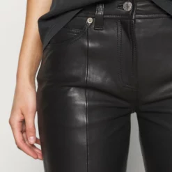 The Kooples PANTS - Pantaloni Di Pelle - Black, Donna -Vendite The Kooples 920f8e05398f45fb8ee9439f0207da99
