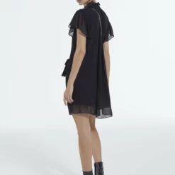 The Kooples Donna Vestito Estivo - Black -Vendite The Kooples 92c09f3830074e9c9cbdef4dd6de37f4