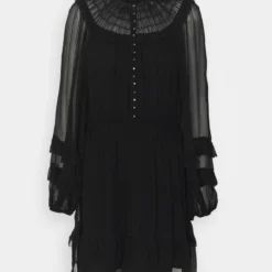 The Kooples Donna DRESS - Abito A Camicia - Black -Vendite The Kooples 969dd519dcd44027b8bb05fe0ad015e8
