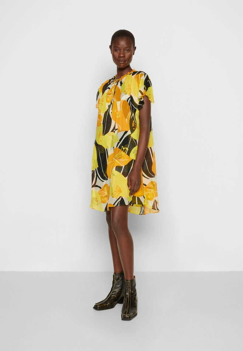 The Kooples ROBE LONGUE MANCHES COURTESEN IMPRIME HIBISCUS - Vestito Elegante - Yellow, Donna 7 The Kooples ROBE LONGUE MANCHES COURTESEN IMPRIME HIBISCUS - Vestito Elegante - Yellow, Donna - immagine 5