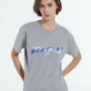 The Kooples WHAT IS T MANCHE - T-shirt Con Stampa - Grey Melange, Donna -Vendite The Kooples 9a647532034845608192029327960a1d