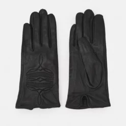 The Kooples GANTS AVEC SURPIQURES - Guanti - Black, Donna