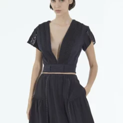 The Kooples Camicetta - Black, Donna