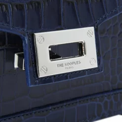The Kooples CROCODILE EFFECT EMILY - Borsa A Mano - Dark Navy, Donna -Vendite The Kooples a09da2d1b5f24cd8a2fe85faaf548d09