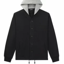 The Kooples CAPUCHE - Felpa Con Zip - Black Grey, Uomo -Vendite The Kooples a28d8fda7d0141729b1a349583ed20e6