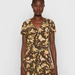 The Kooples ROBE COURE MANCHES VOLANTESEN IMPRIME VINTAGE FLOWERS - Vestito Estivo - Black, Donna -Vendite The Kooples a41c28be4ec64994b462a2c229f3d9c6