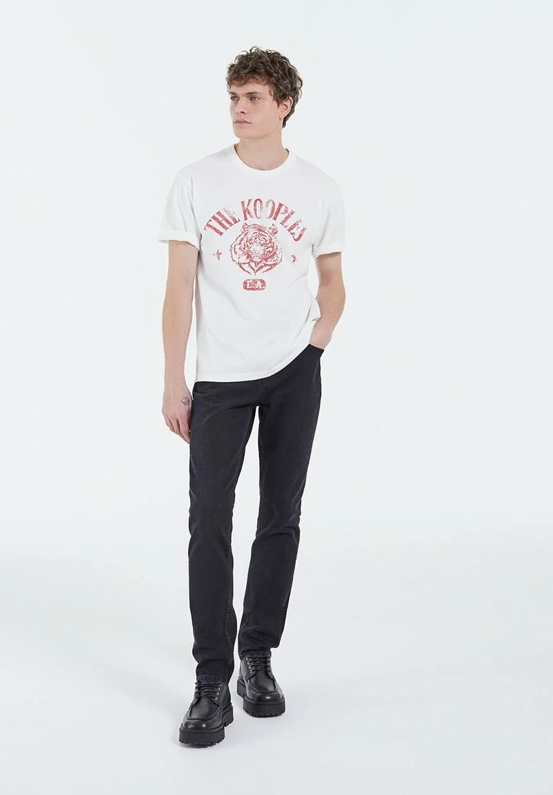 The Kooples Uomo TIGRE TEE - T-shirt Con Stampa - Ecru 4 The Kooples Uomo TIGRE TEE - T-shirt Con Stampa - Ecru - immagine 2