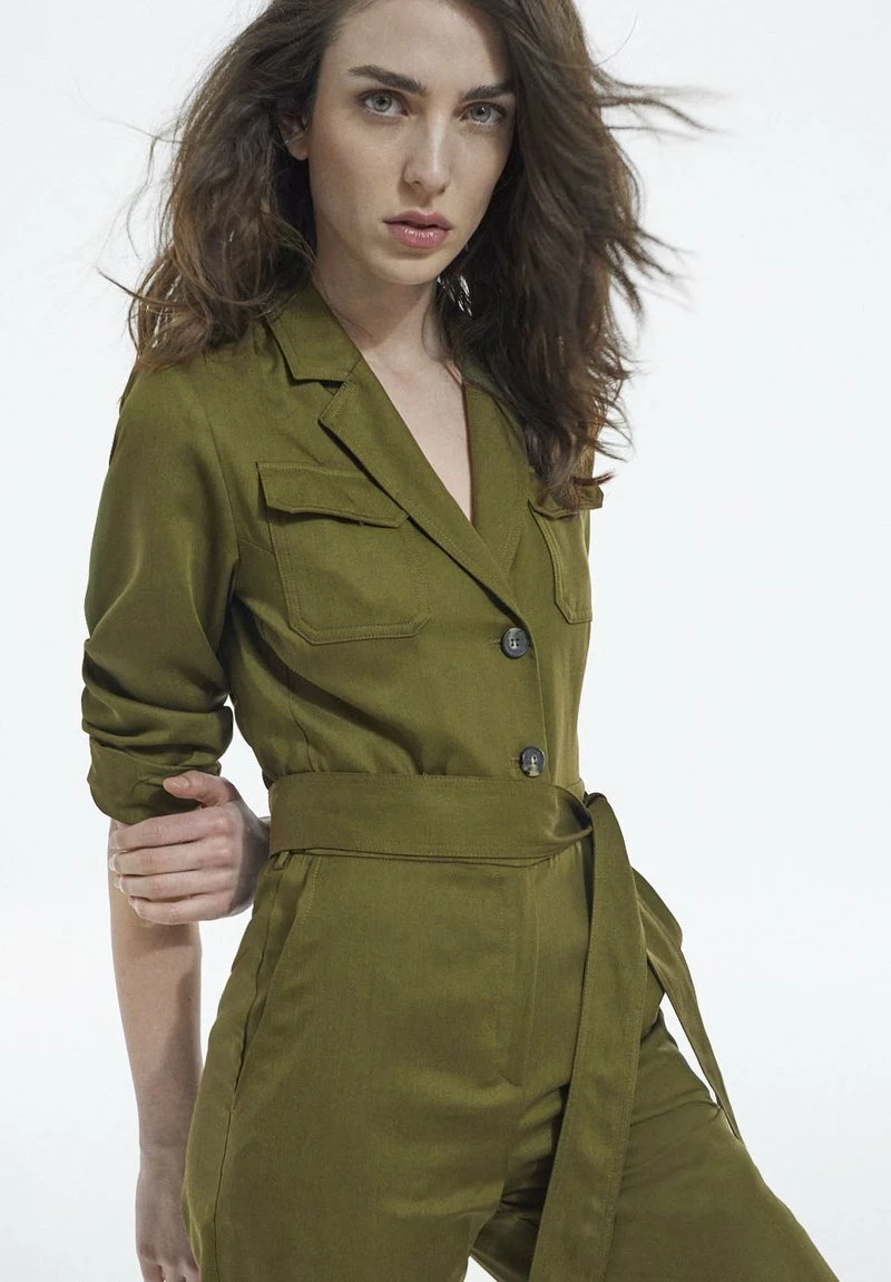 The Kooples Donna CEINTURÉE - Tuta Jumpsuit - Kaki 5 The Kooples Donna CEINTURÉE - Tuta Jumpsuit - Kaki - immagine 3