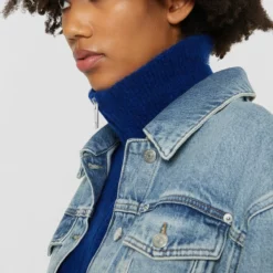 The Kooples BLOUSON - Giacca Di Jeans - Blue Washed, Donna -Vendite The Kooples a98faf3f38a048b1a8263e9c4bc00150