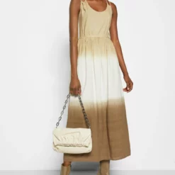 The Kooples ROBE LONGUE A BRETELLESEN DIP DYE - Vestito Estivo - Kaki, Donna -Vendite The Kooples a9f02a78a0944335af35b7ddf5bebdba