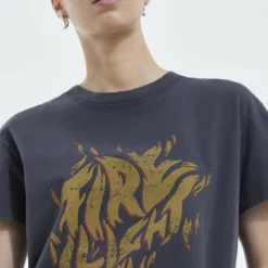 The Kooples T-shirt Con Stampa - Black, Donna -Vendite The Kooples aa6f69a098d04a3caa23cea02d13e544