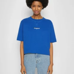 The Kooples Donna T-shirt Basic - Blue -Vendite The Kooples ace8c414409341b593ab4dcfc94c91cf