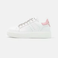 The Kooples BASKET LACETS MOUCHETTES - Sneakers Basse - White/pink, Donna -Vendite The Kooples ad75ed9a09e44cb79d4c63c17cf72eba