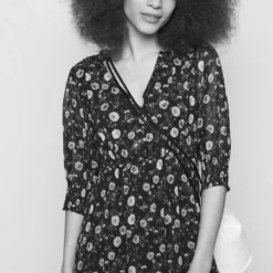 The Kooples DRESS - Vestito Estivo - Black/purple, Donna -Vendite The Kooples ae34a15f05f6488fa0423bd90dc139ee