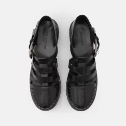 The Kooples Donna MEDUSES AVEC TRESSAGE - Scarpe Senza Lacci - Black -Vendite The Kooples ae81c178ff31452ab1b9d89caa49b6a5