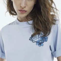 The Kooples T-shirt Con Stampa - Blue, Donna -Vendite The Kooples b01a9610b5f14302a979f60bbe2b6778