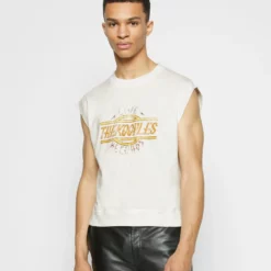 The Kooples DEBARDEUR HIGH VOLTAGE - Top - Ecru, Donna -Vendite The Kooples b1c1ff6e7af64ce0acb4d45893f999d1