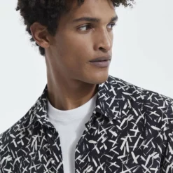 The Kooples Camicia - Black White, Uomo -Vendite The Kooples b294b91774cd448e9e38f03456afdcc8