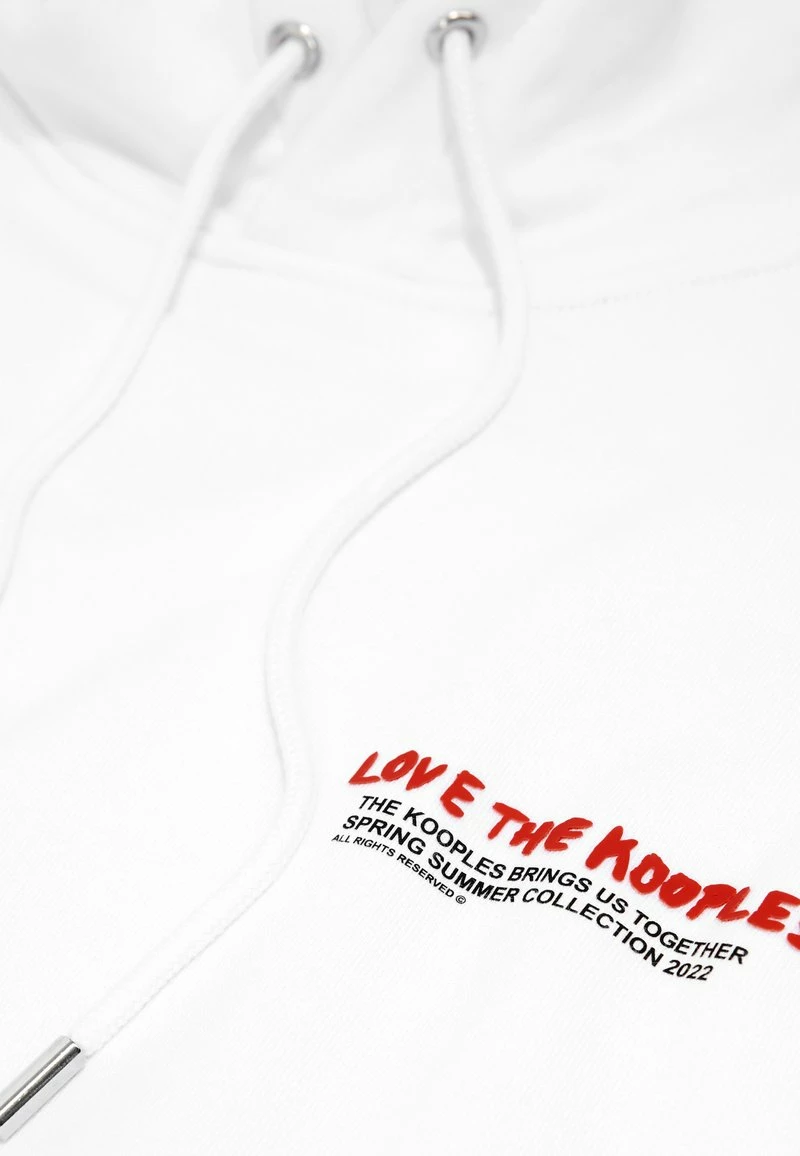 The Kooples Felpa Con Cappuccio - White, Uomo 10 The Kooples Felpa Con Cappuccio - White, Uomo - immagine 8