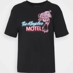 The Kooples MANCHES COURTES NEON - T-shirt Con Stampa - Black, Donna -Vendite The Kooples b5f6edc223064fc4b6b499d28590b87e