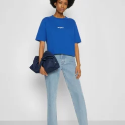 The Kooples Donna T-shirt Basic - Blue -Vendite The Kooples b60157060e684e62a829168b741a7baf