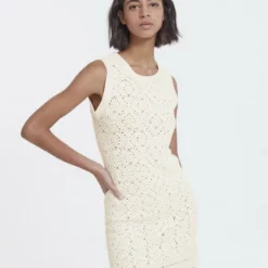 The Kooples COURTE SANS MANCHES - Tubino - White, Donna