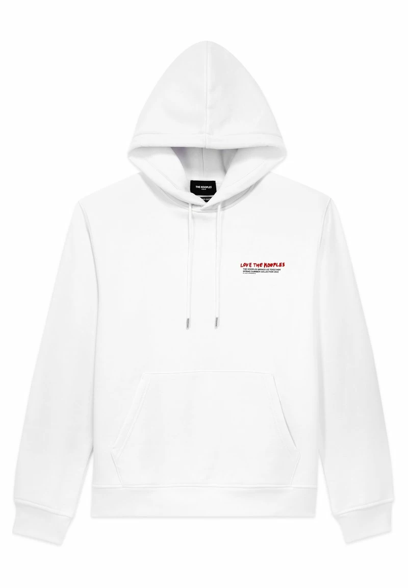 The Kooples Felpa Con Cappuccio - White, Uomo 8 The Kooples Felpa Con Cappuccio - White, Uomo - immagine 6
