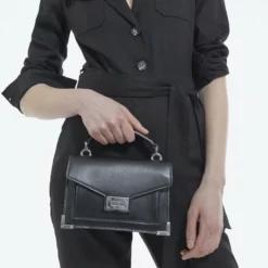 The Kooples EMILY LISSE - Borsa A Tracolla - Black Stone, Donna