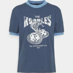 The Kooples T-shirt Con Stampa - Dark Blue, Donna
