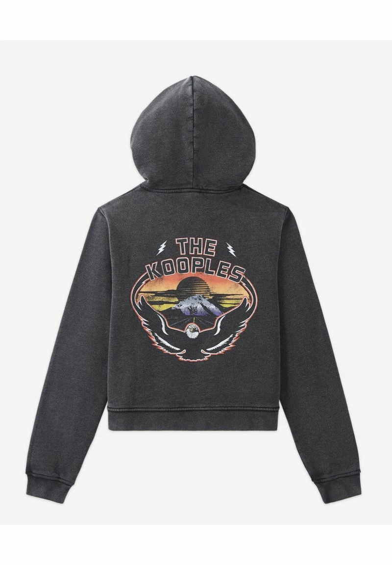 The Kooples Felpa Con Cappuccio - Black Washed, Donna 9 The Kooples Felpa Con Cappuccio - Black Washed, Donna - immagine 7