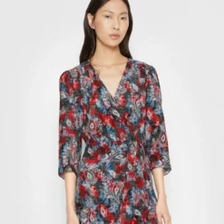 The Kooples ROBE COURTE DRAPEEEN IMPRIME FLOWERS - Vestito Elegante - Red, Donna 11 The Kooples ROBE COURTE DRAPEEEN IMPRIME FLOWERS - Vestito Elegante - Red, Donna -Vendite The Kooples bec86e37e4c347018248cc8d048e874d