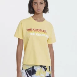 The Kooples T-shirt Con Stampa - Yellow, Donna