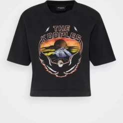 The Kooples MANCHES COURTES - T-shirt Con Stampa - Black Washed, Donna 10 The Kooples MANCHES COURTES - T-shirt Con Stampa - Black Washed, Donna -Vendite The Kooples bfda5185d4b3420cb96472cd50b5b117