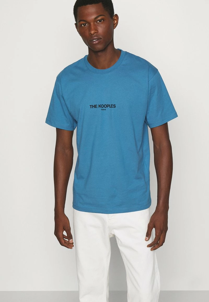 The Kooples T-shirt Con Stampa - Blue, Uomo 6 The Kooples T-shirt Con Stampa - Blue, Uomo - immagine 4